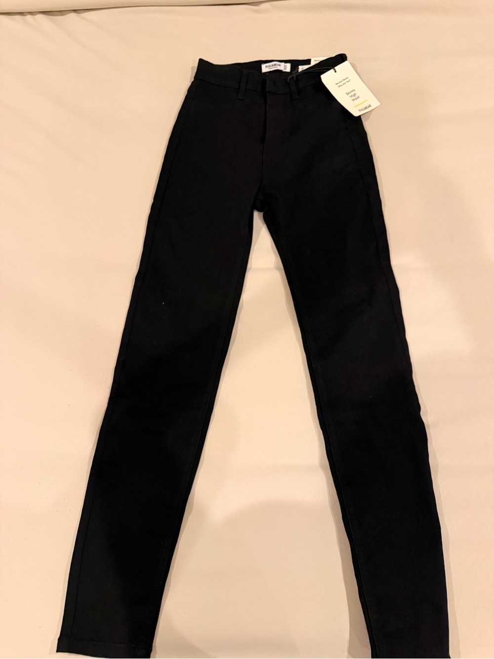 Pull&Bear Black High-Rise Skinny Jeans
